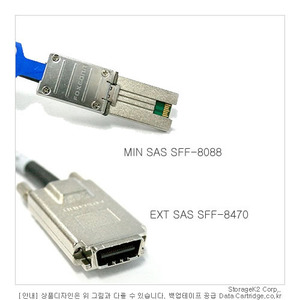 SAS MLSAS, MSAS SFF-8470 to SFF-8088 2M HP AE466A