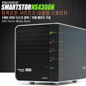 Promise NAS SmartStor NS4300N HDD별매