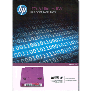 HP LTO6 Ultrium Bar Code Label Pack Q2013A HP 라벨팩