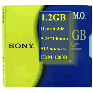 광디스크 Sony MO(5.25&quot;) 1.2GB 512byte R/W EDM-1200C(EDM-1200B)